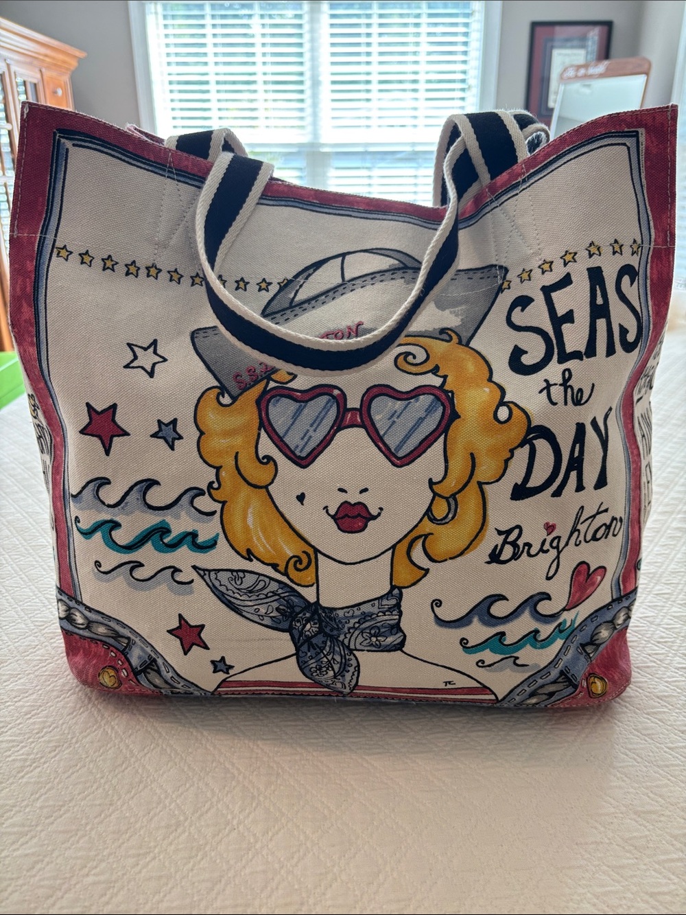 Brighton Canvas Tote in Like New Condition